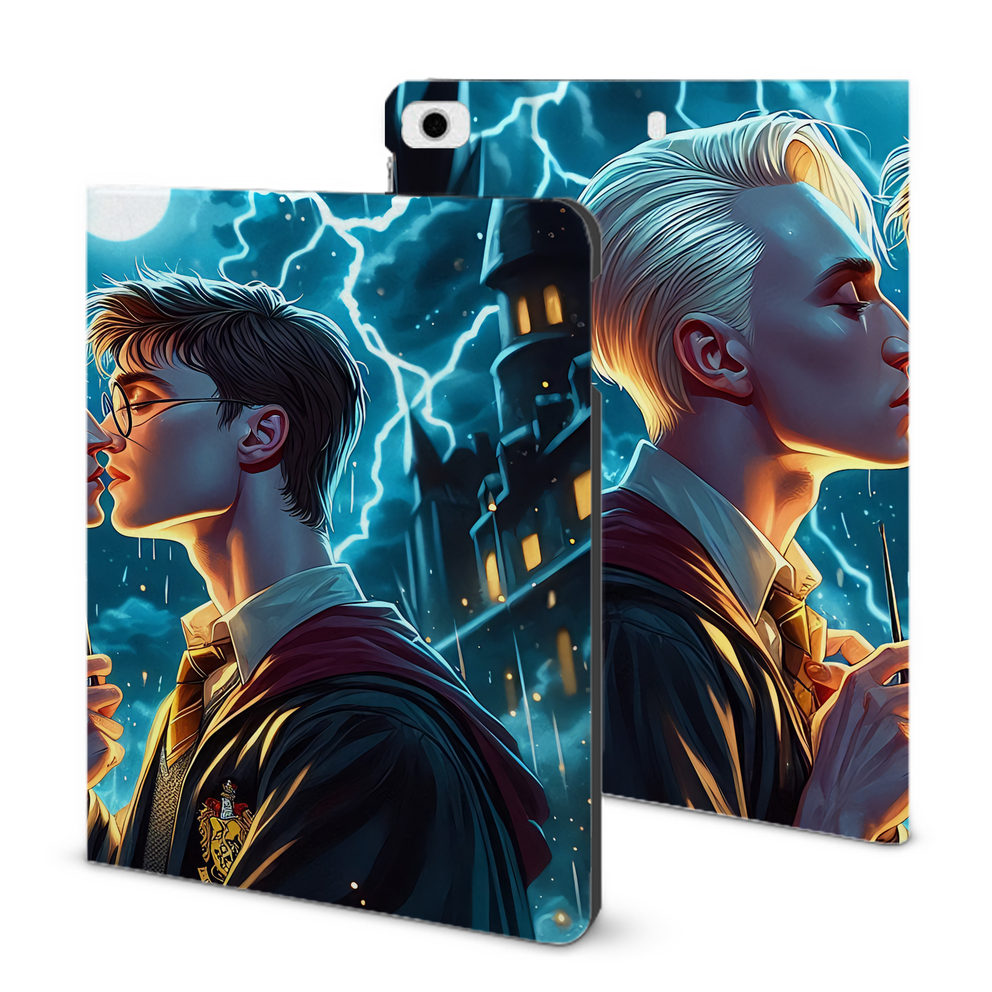 （画像用） Harry Potter ハリー・ポッターシリーズ IPad ケース ブック型 PUレザー TPU 耐衝撃 軽量 薄型 ペン収納なし 全面保護 IPad 各モデル対応
